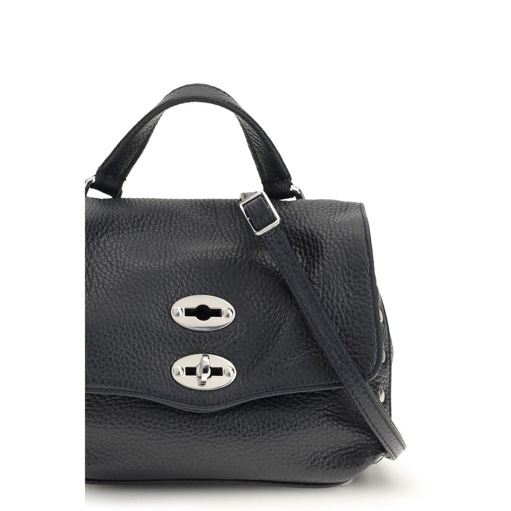 Zanellato Blue Calf Leather Bos Taurus Shoulder Bag