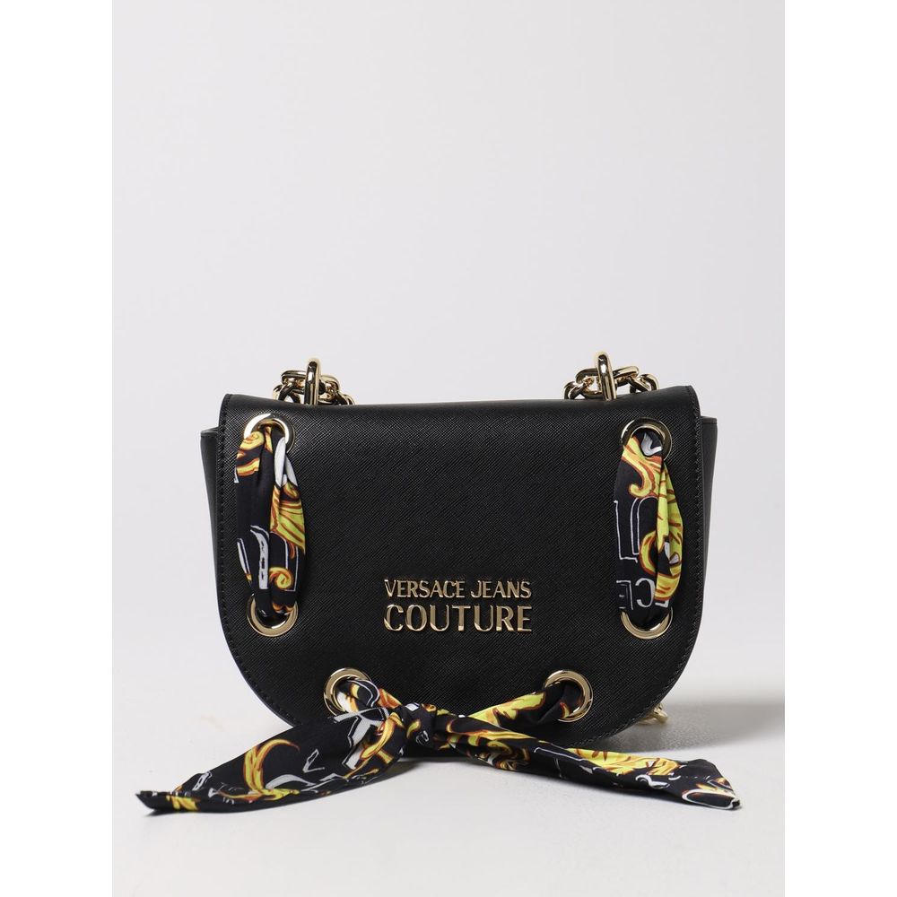 Versace Jeans Black Artificial Leather Crossbody Bag