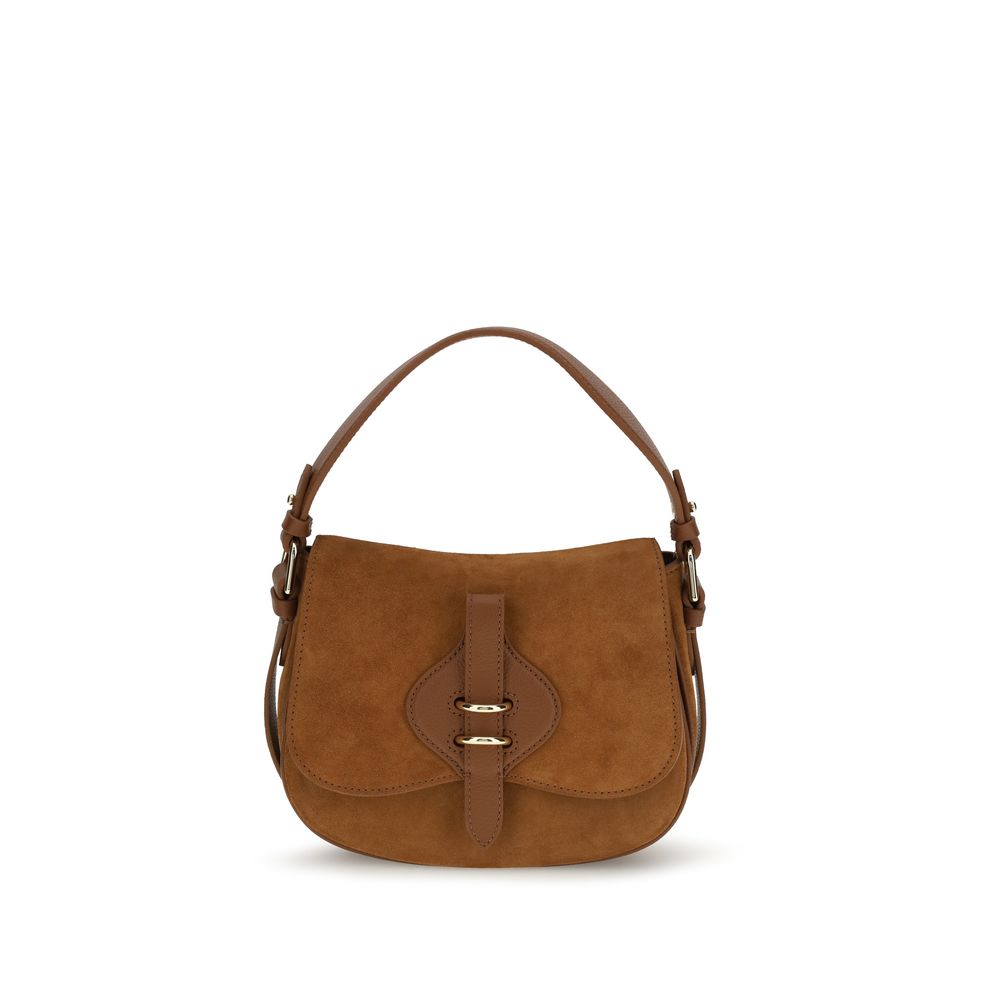 Coccinelle Brown Calf Leather Bos Taurus Shoulder Bag