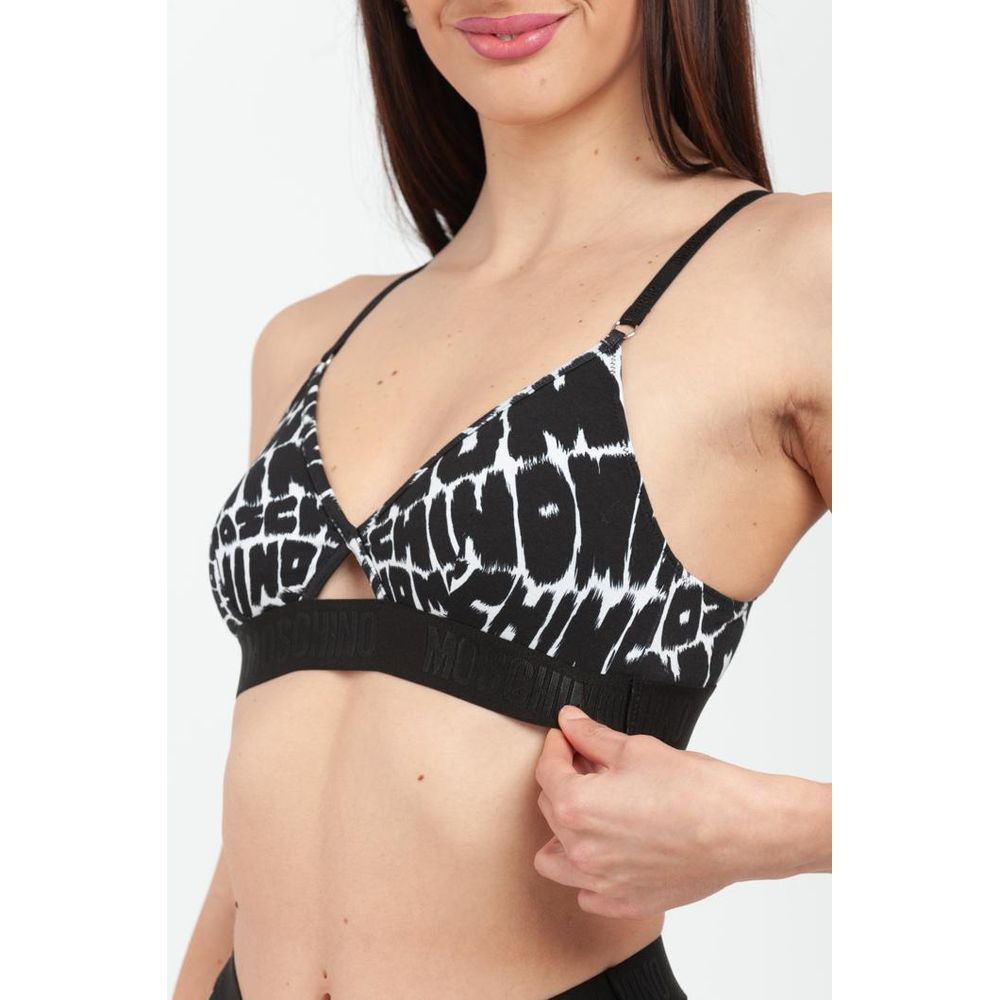 Moschino Black Cotton Bikini