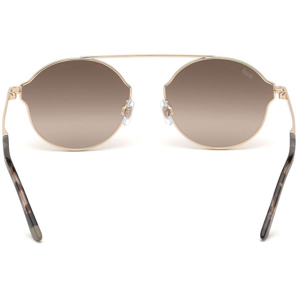 WEB EYEWEAR Gold Metal Sunglasses