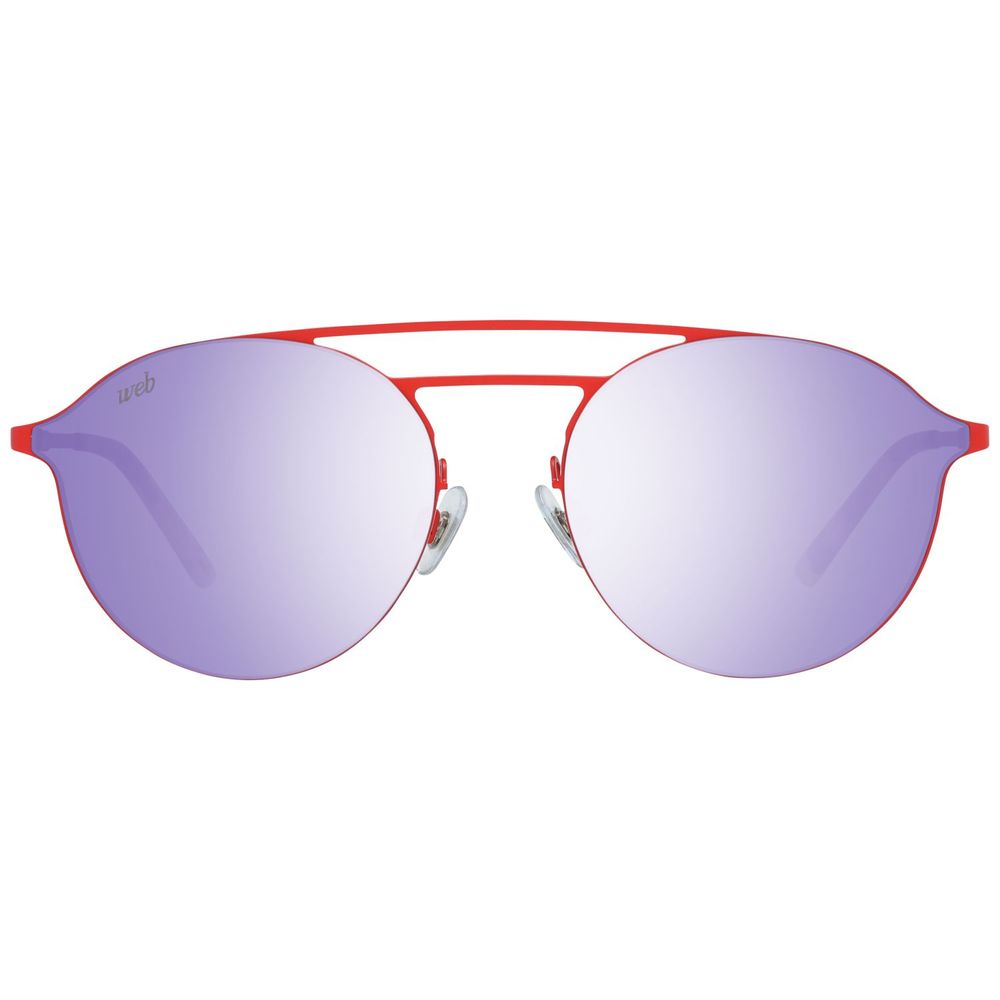 WEB EYEWEAR Red Metal Sunglasses