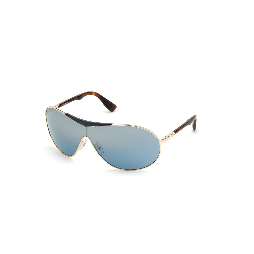WEB EYEWEAR Gold Metal Sunglasses