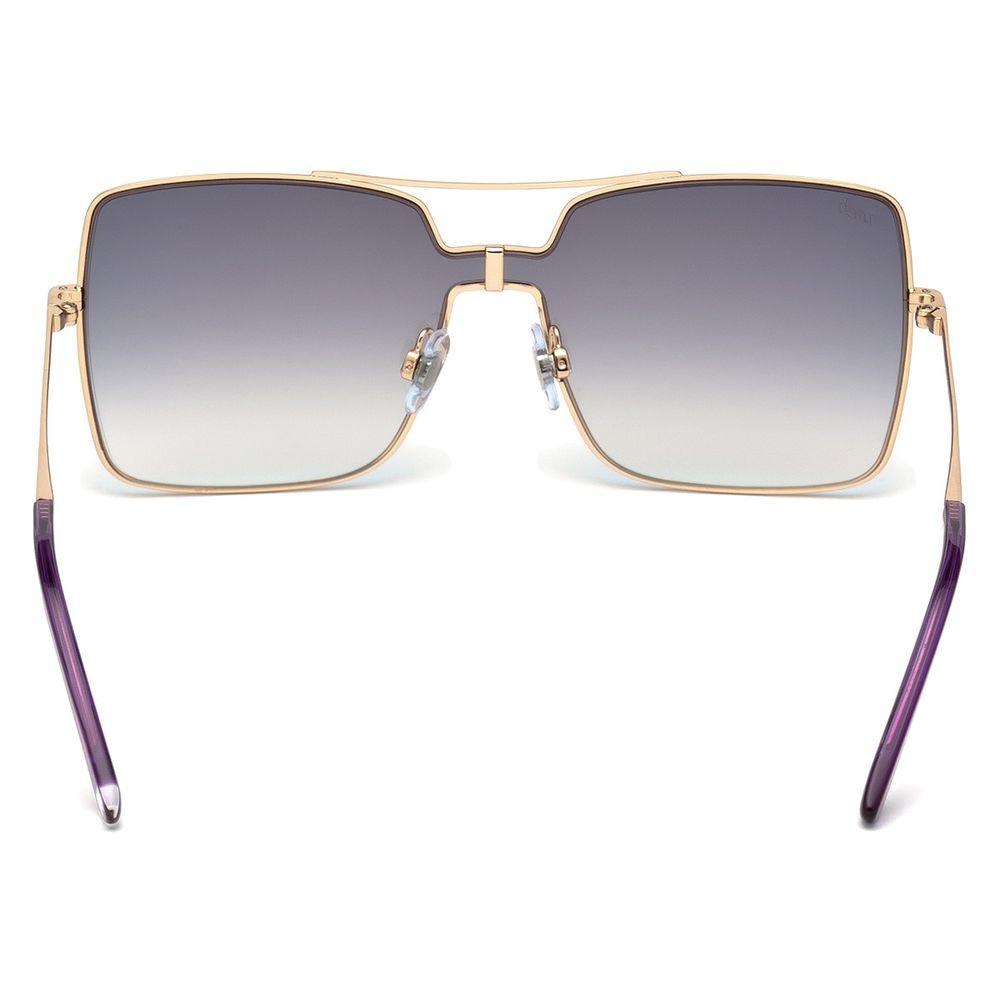 WEB EYEWEAR Gold Metal Sunglasses