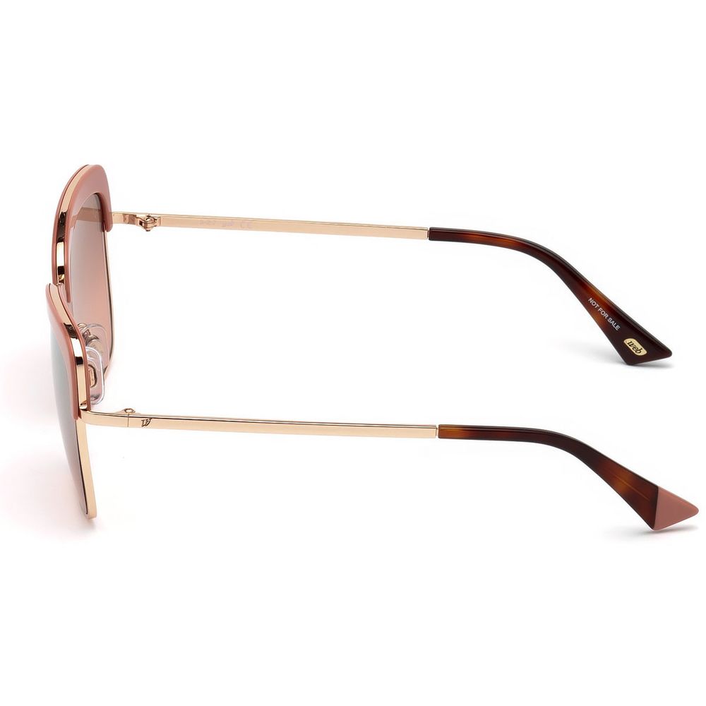 WEB EYEWEAR Gold Metal Sunglasses