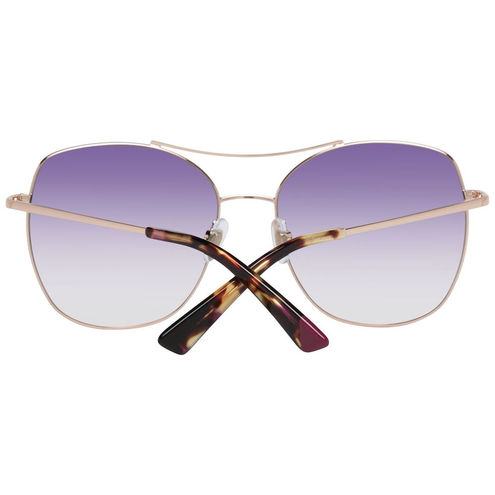 WEB EYEWEAR Gold Metal Sunglasses