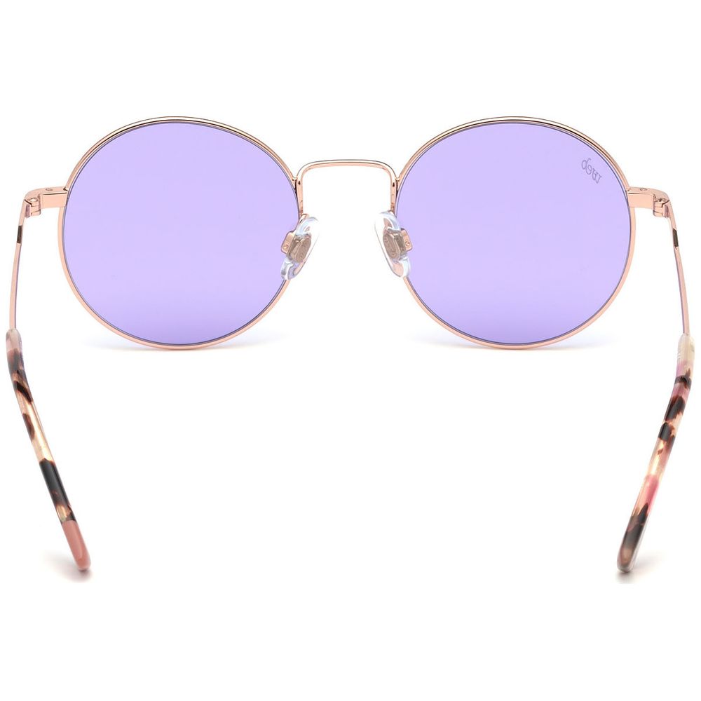 WEB EYEWEAR Pink Metal Sunglasses