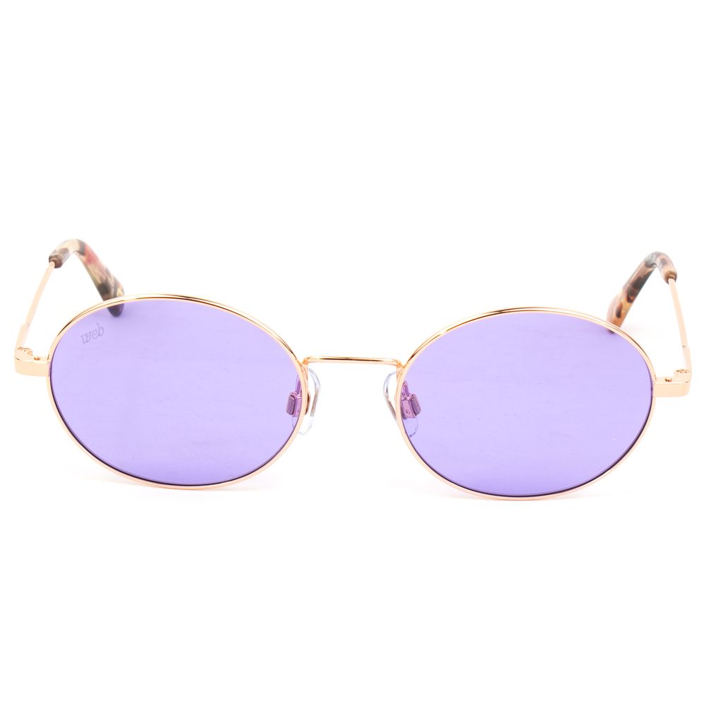 WEB EYEWEAR Gold Metal Sunglasses