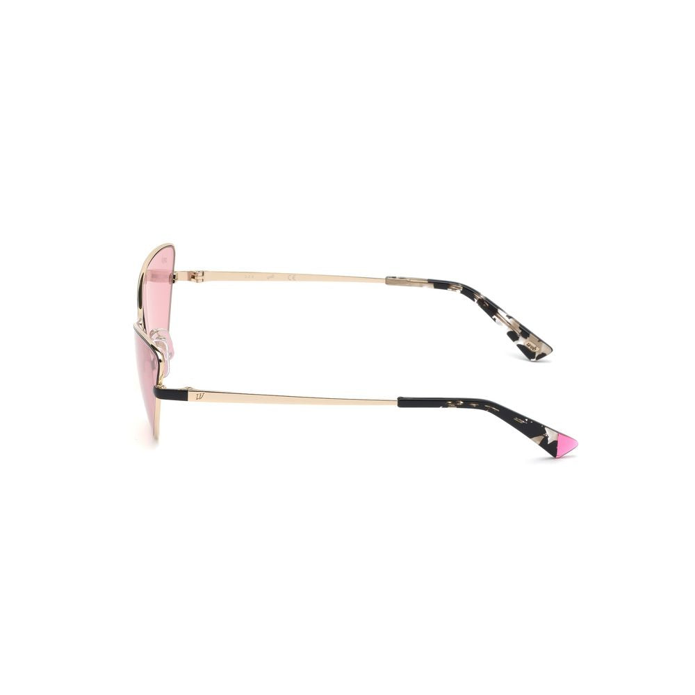 WEB EYEWEAR Gold Metal Sunglasses