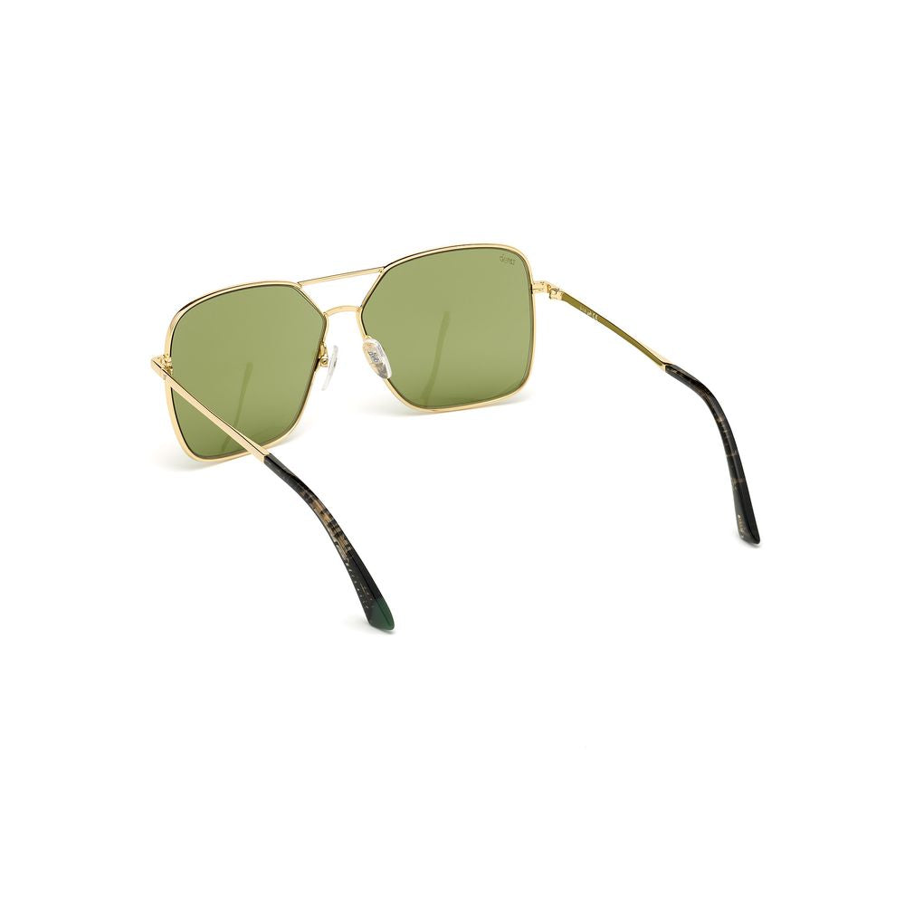 WEB EYEWEAR Gold Metal Sunglasses