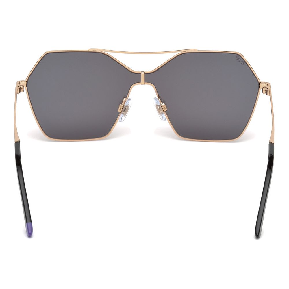 WEB EYEWEAR Rose Gold Metal Sunglasses