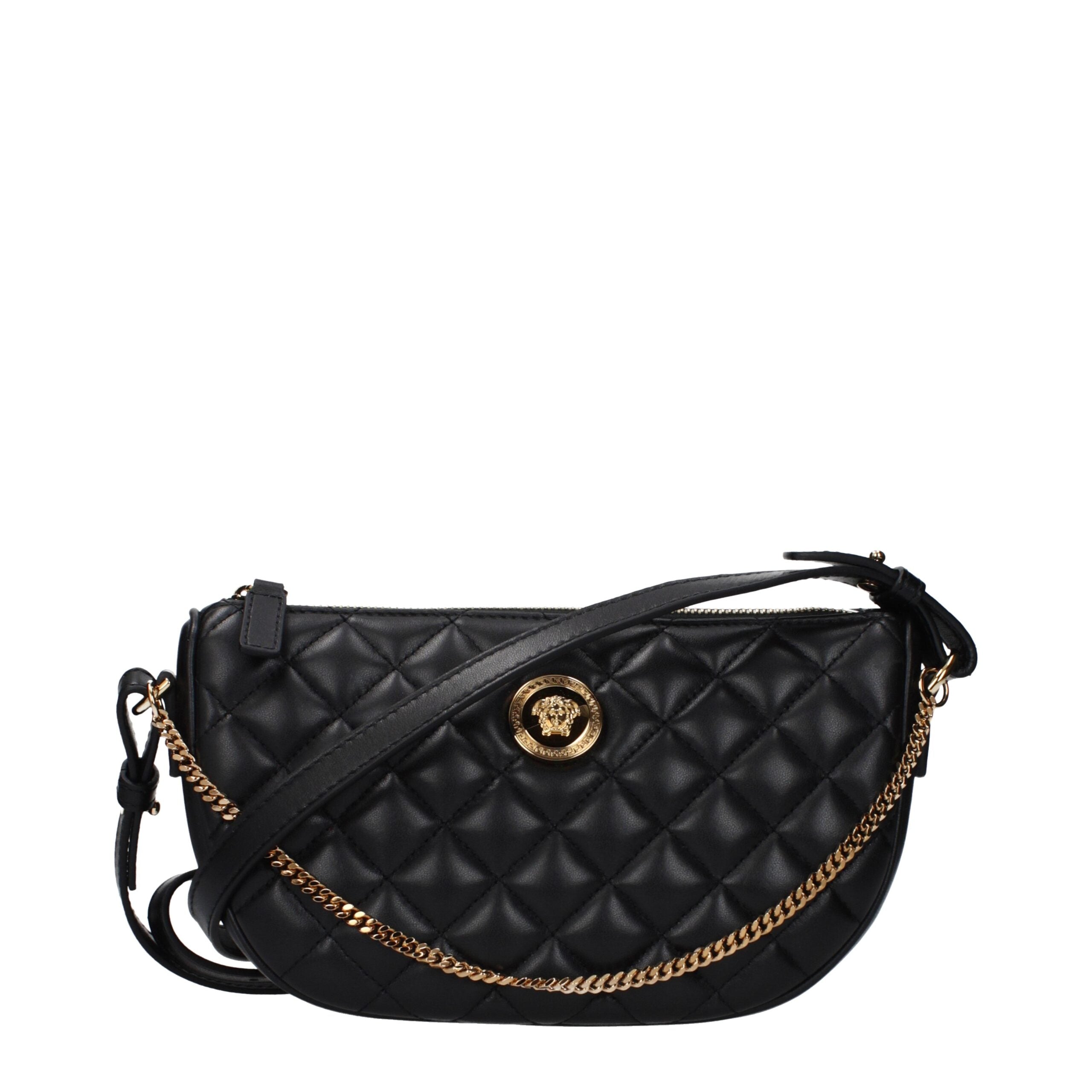 Versace Black Leather Handbag