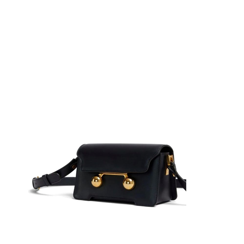 Marni Black Calfskin Crossbody Bag