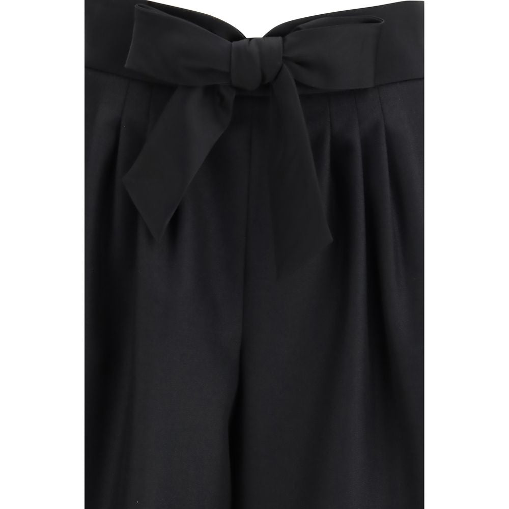 Valentino Black Wool Bermuda Shorts
