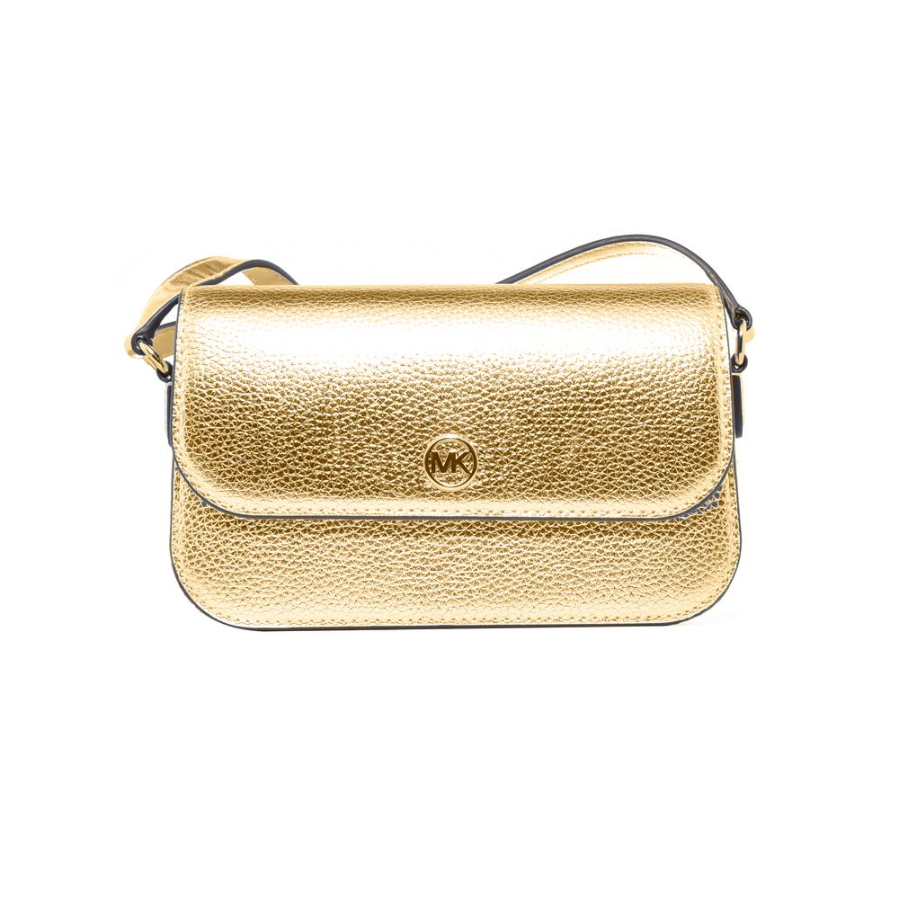 Michael Kors Gold Leather Crossbody Bag
