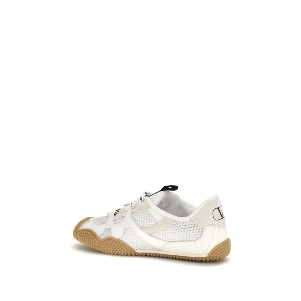 Valentino Garavani White Polyamide Athletic Sneakers