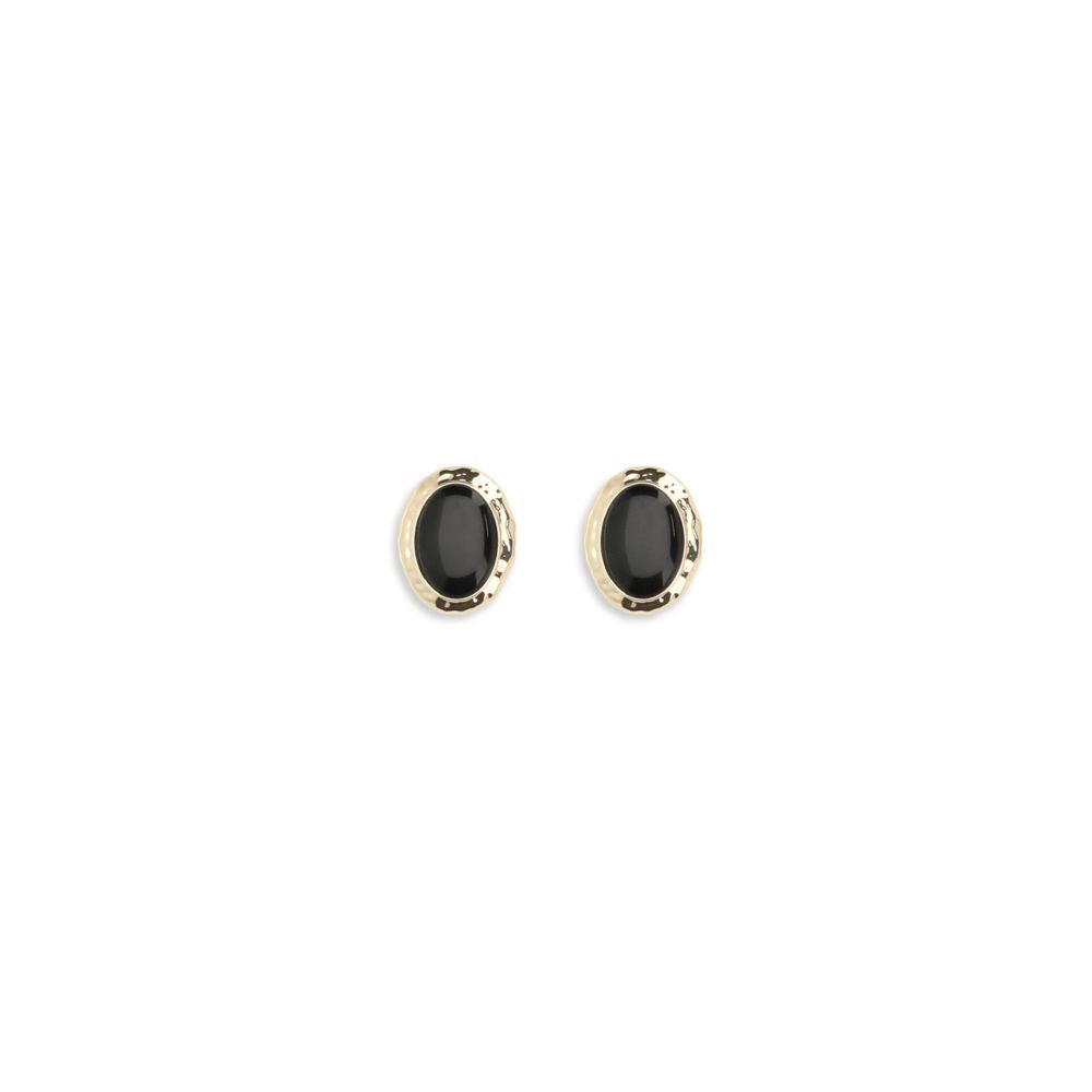 Self-Portrait Black Brass Earrings