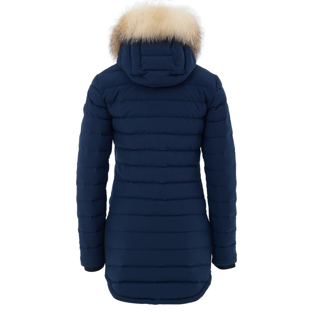 Moose Knuckles Blue Cotton Coat