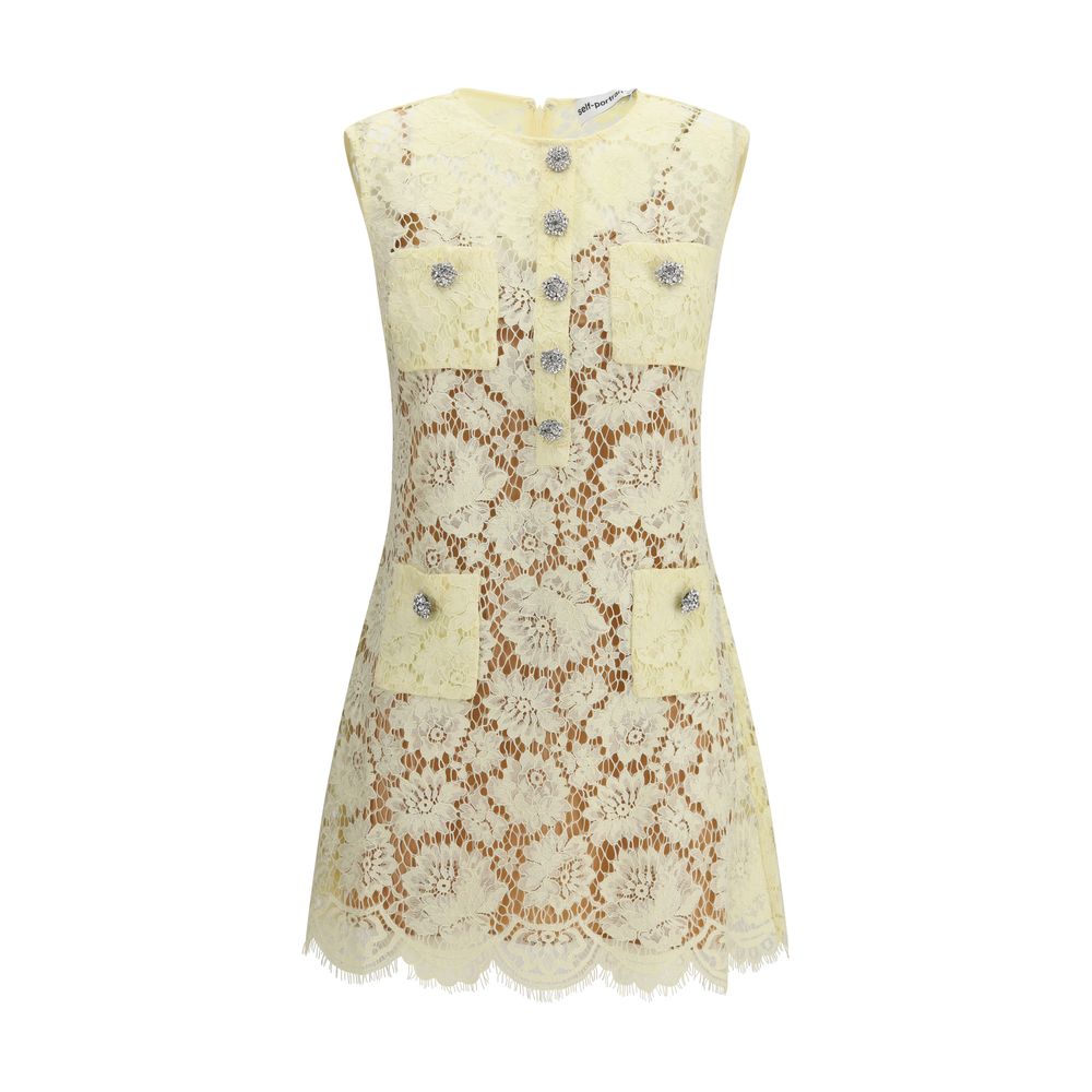 Self-Portrait Bicolor Polyamide Casual Dress