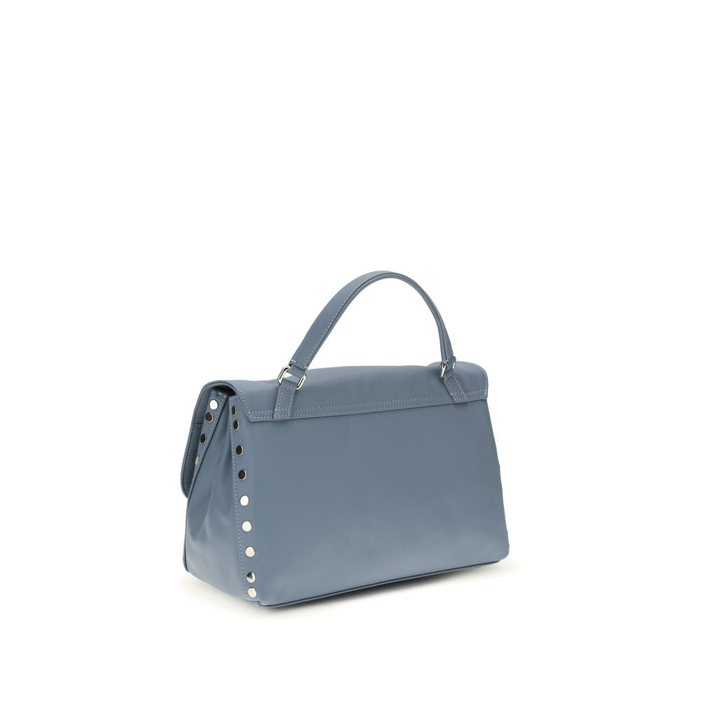 Zanellato Light Blue Calf Leather Bos Taurus Handbag
