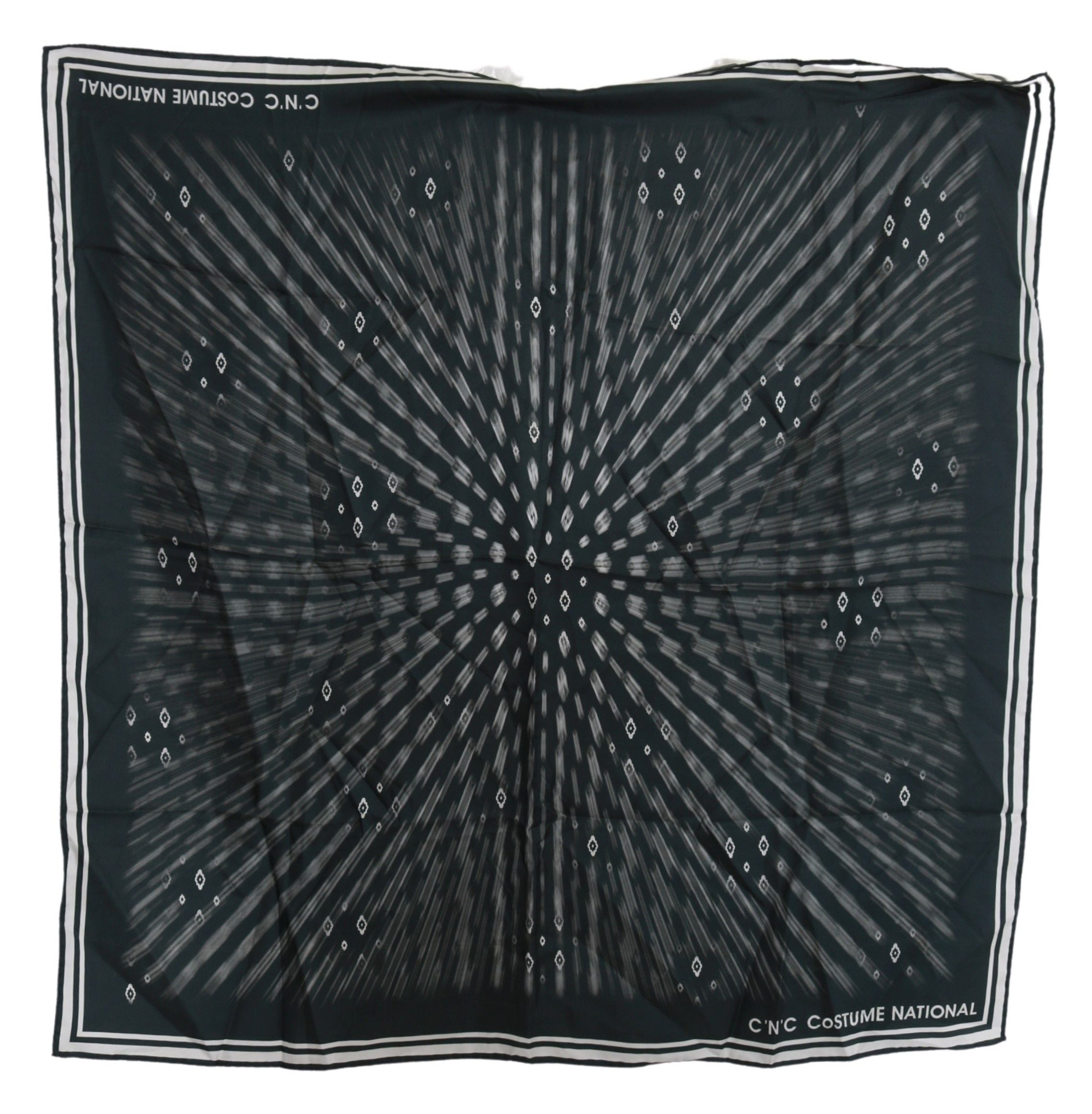 Costume National Blue Foulard Silk Women Scarf