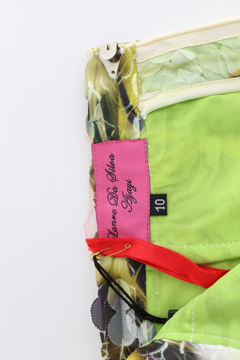 Lanre Da Silva Ajayi Multicolor Organza Pencil Skirt