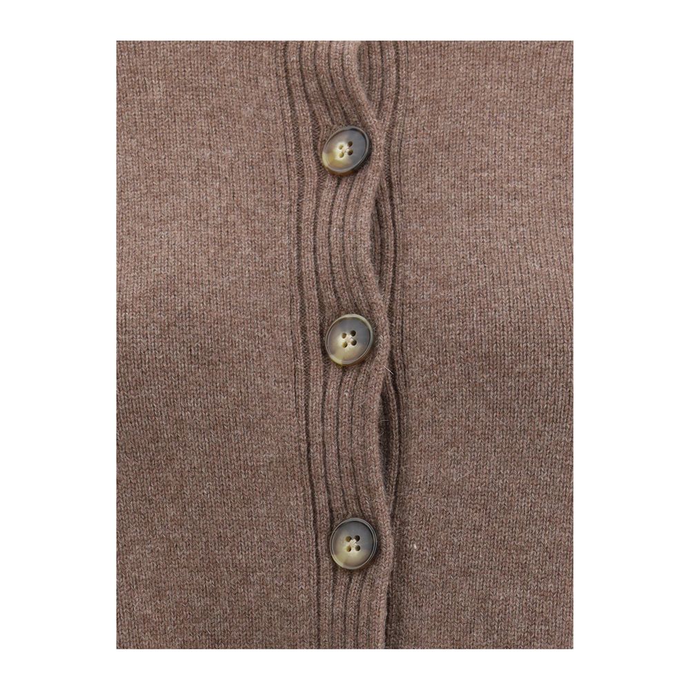 Loulou De Saison Brown Cashmere Cardigan