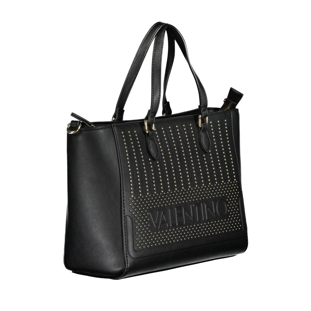 Mario Valentino Black Polyurethane Women Handbag
