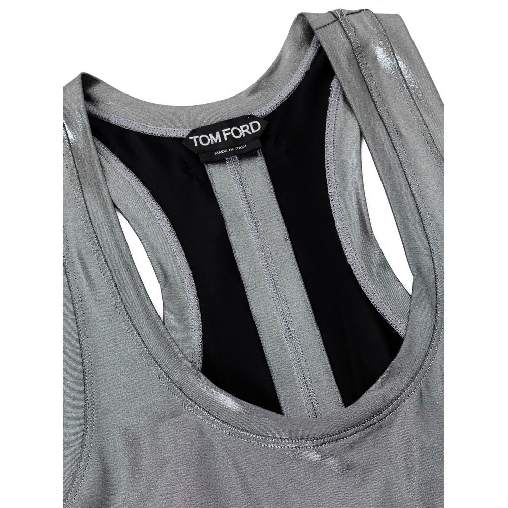 Tom Ford Gray Viscose Tank Tops