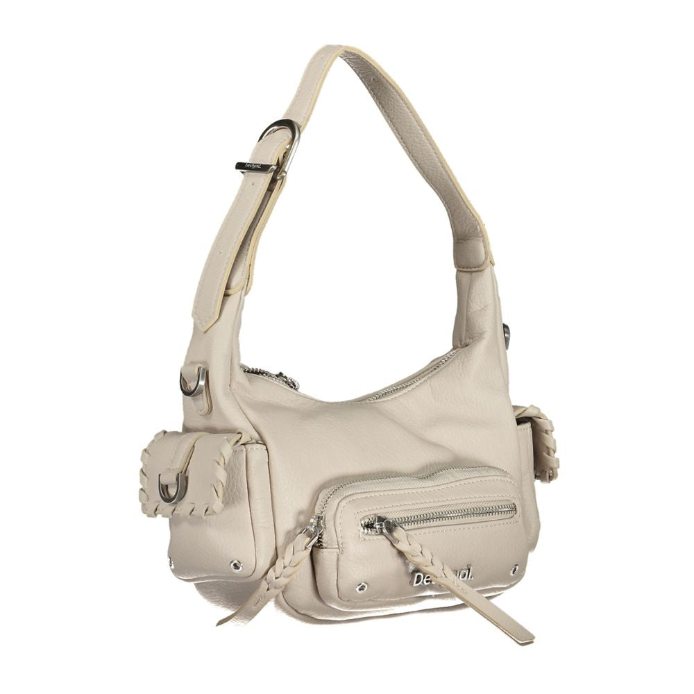Desigual Bianco Poliuretano Women Handbag