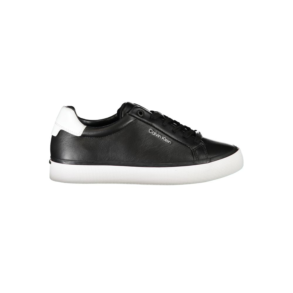 Calvin Klein Black Leather Women Sneaker
