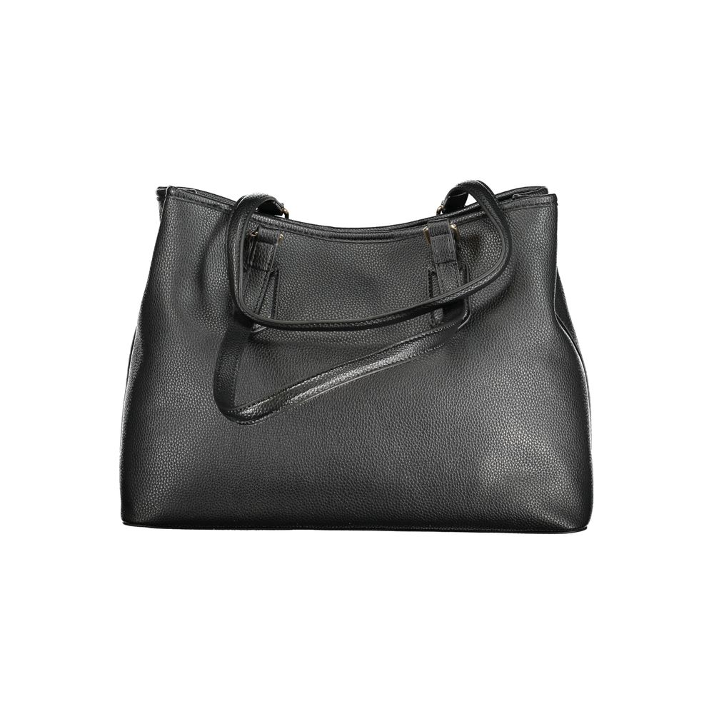 Mario Valentino Black Polyurethane Women Handbag