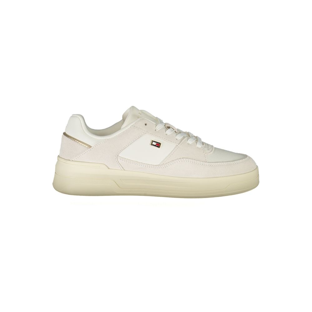 Tommy Hilfiger Bianco Polyurethane Women Sneaker