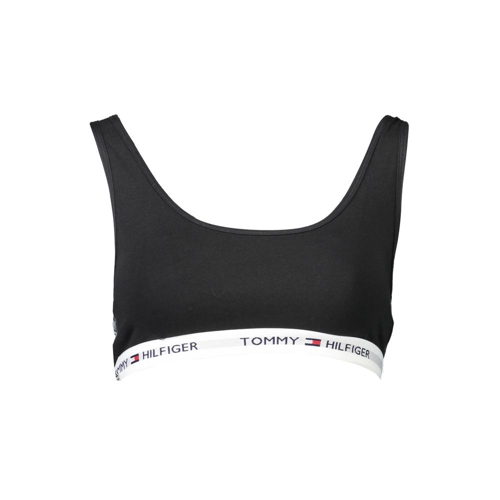 Tommy Hilfiger Black Cotton Women's Sports Bra