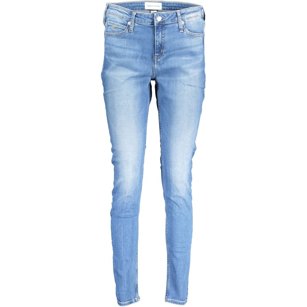 Calvin Klein Azzurro Cotton Women Jeans