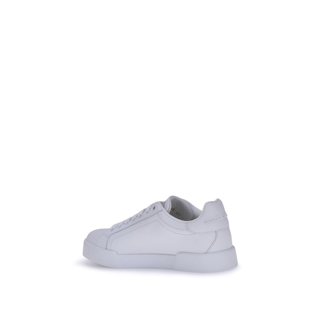 Dolce & Gabbana White Rubber Low Top Sneakers