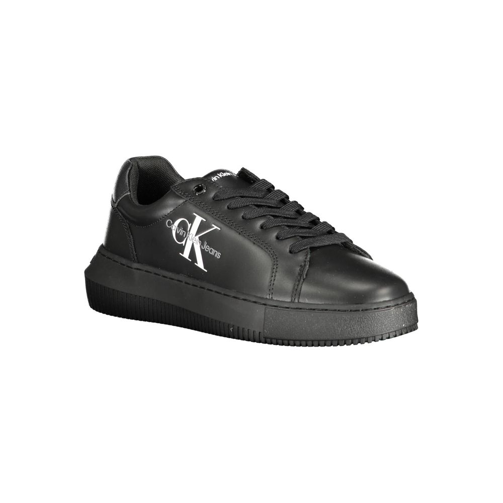 Calvin Klein Black Leather Women Sneaker