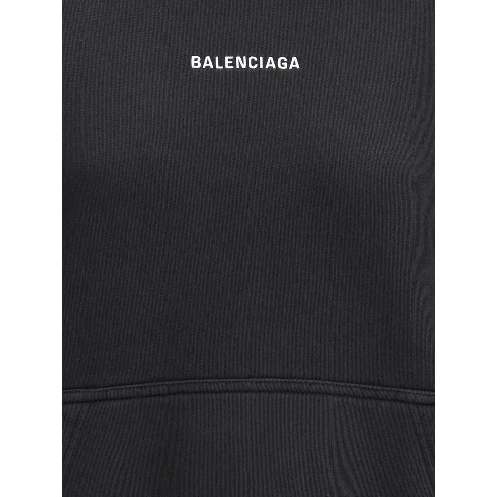 Balenciaga Black Cotton Sweatshirt