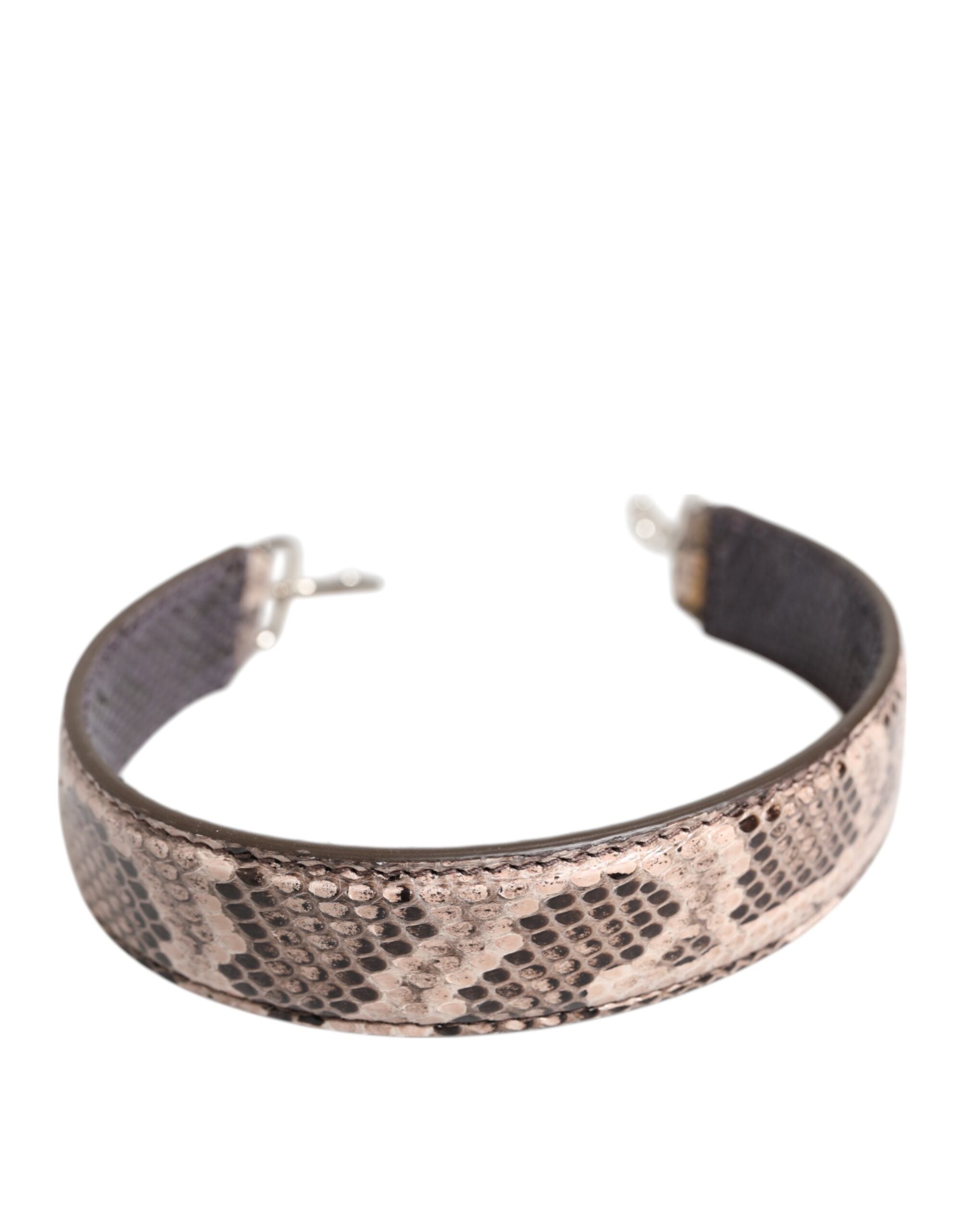 Dolce & Gabbana Beige Exotic Leather Handbag Accessory Shoulder Strap