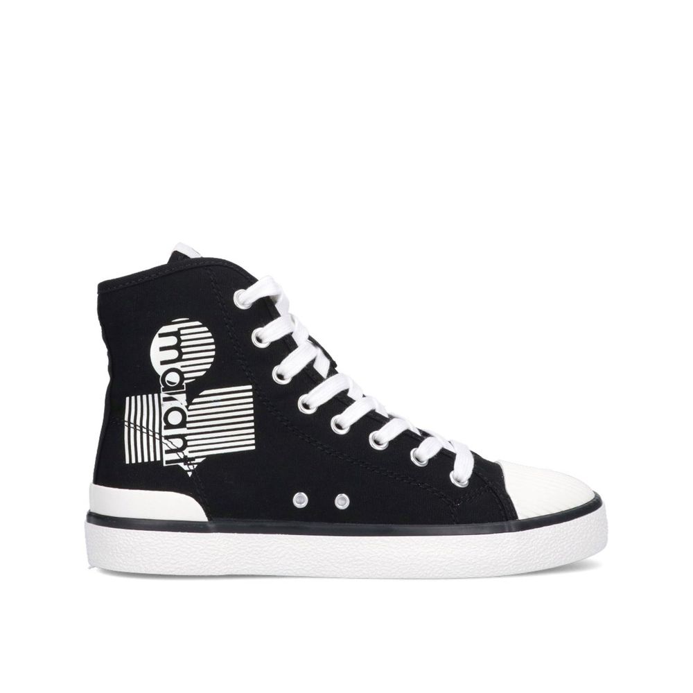 Isabel Marant Black Canvas High Top Sneakers
