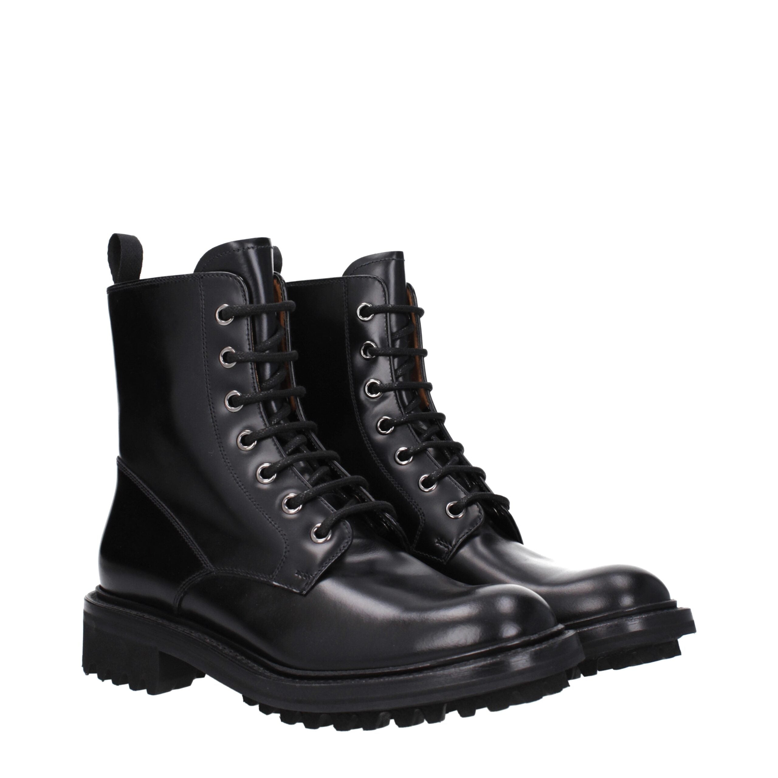 Church's Black Leather Ankle Boots