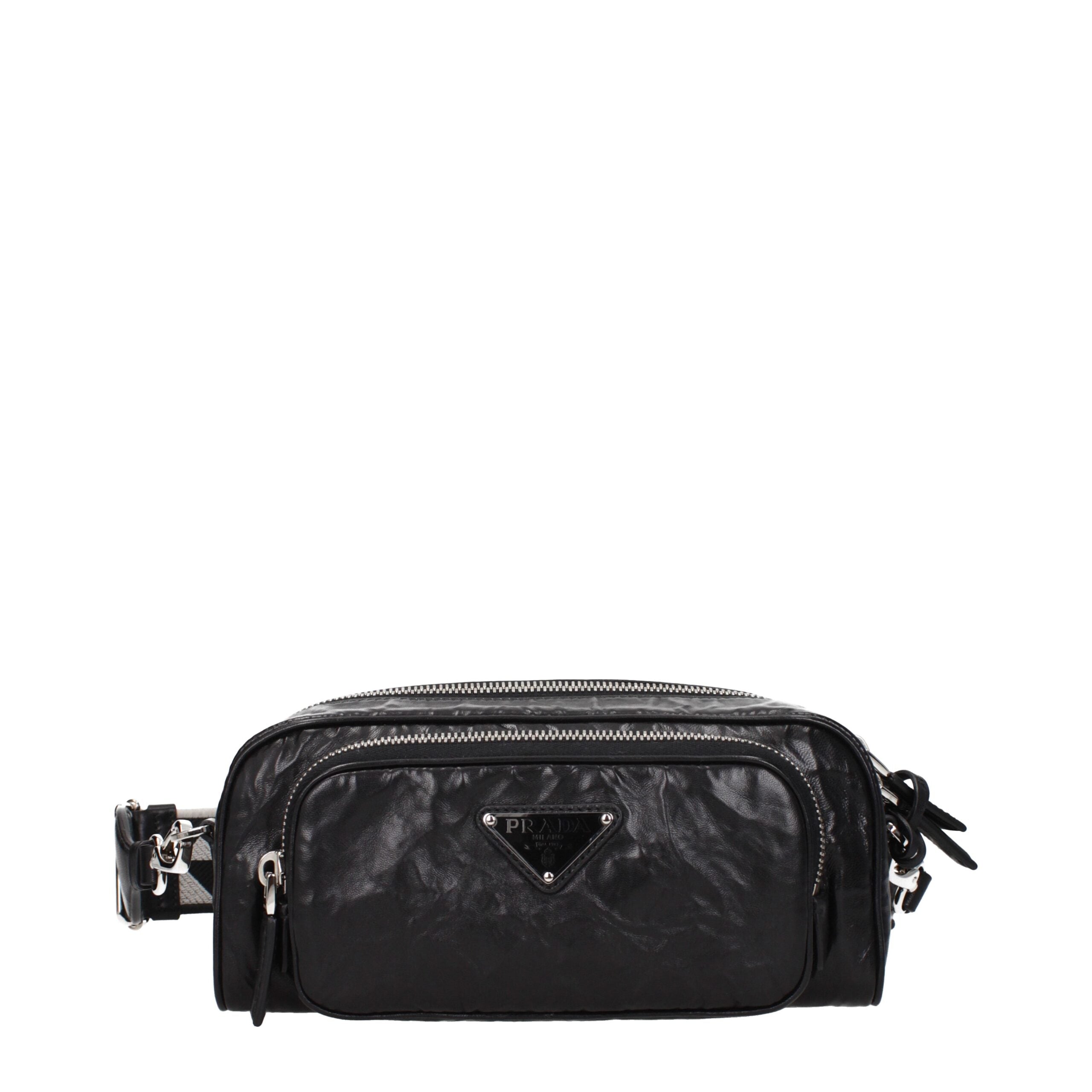 Prada Black Leather Crossbody Bag