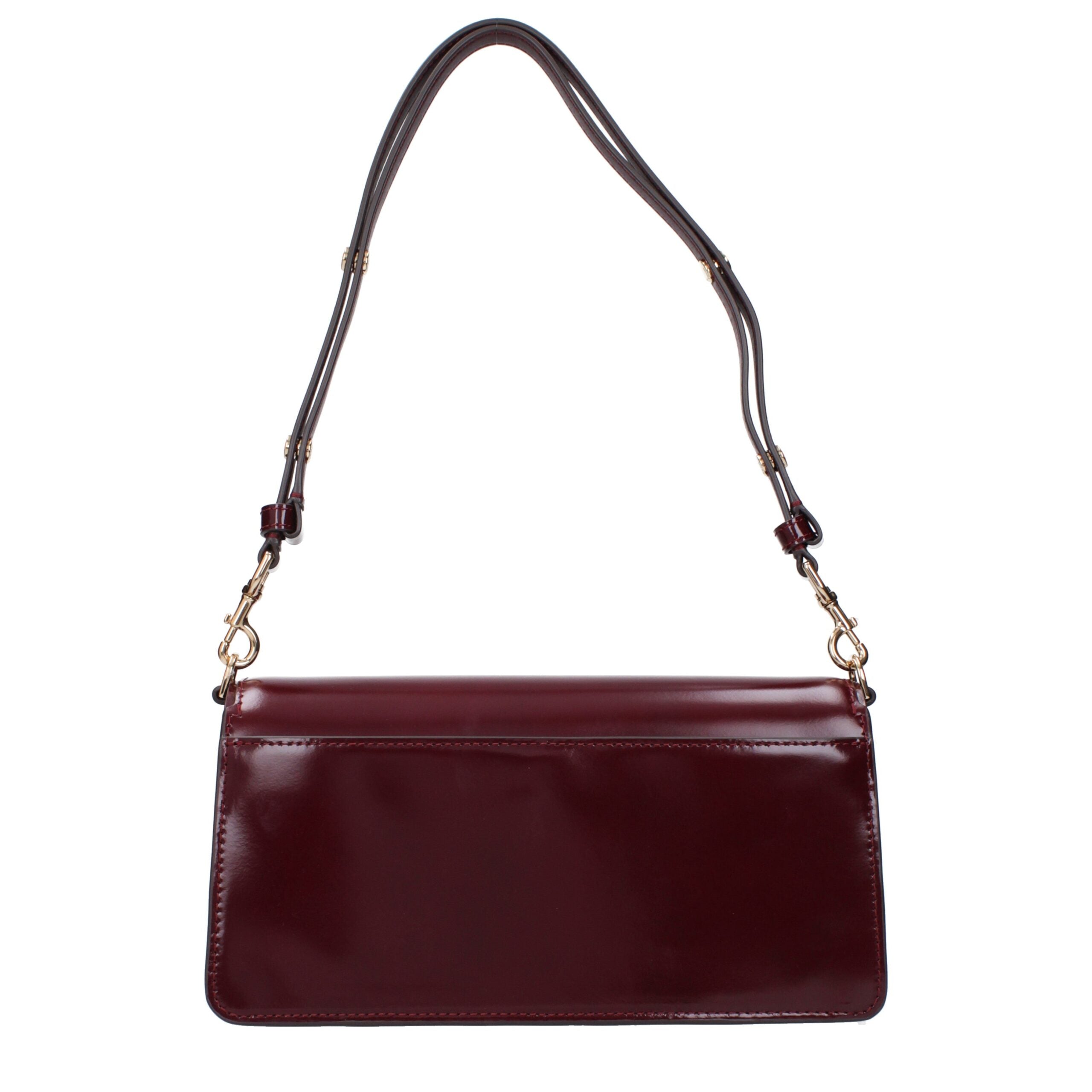 Tory Burch Red Leather Shoulder Bag