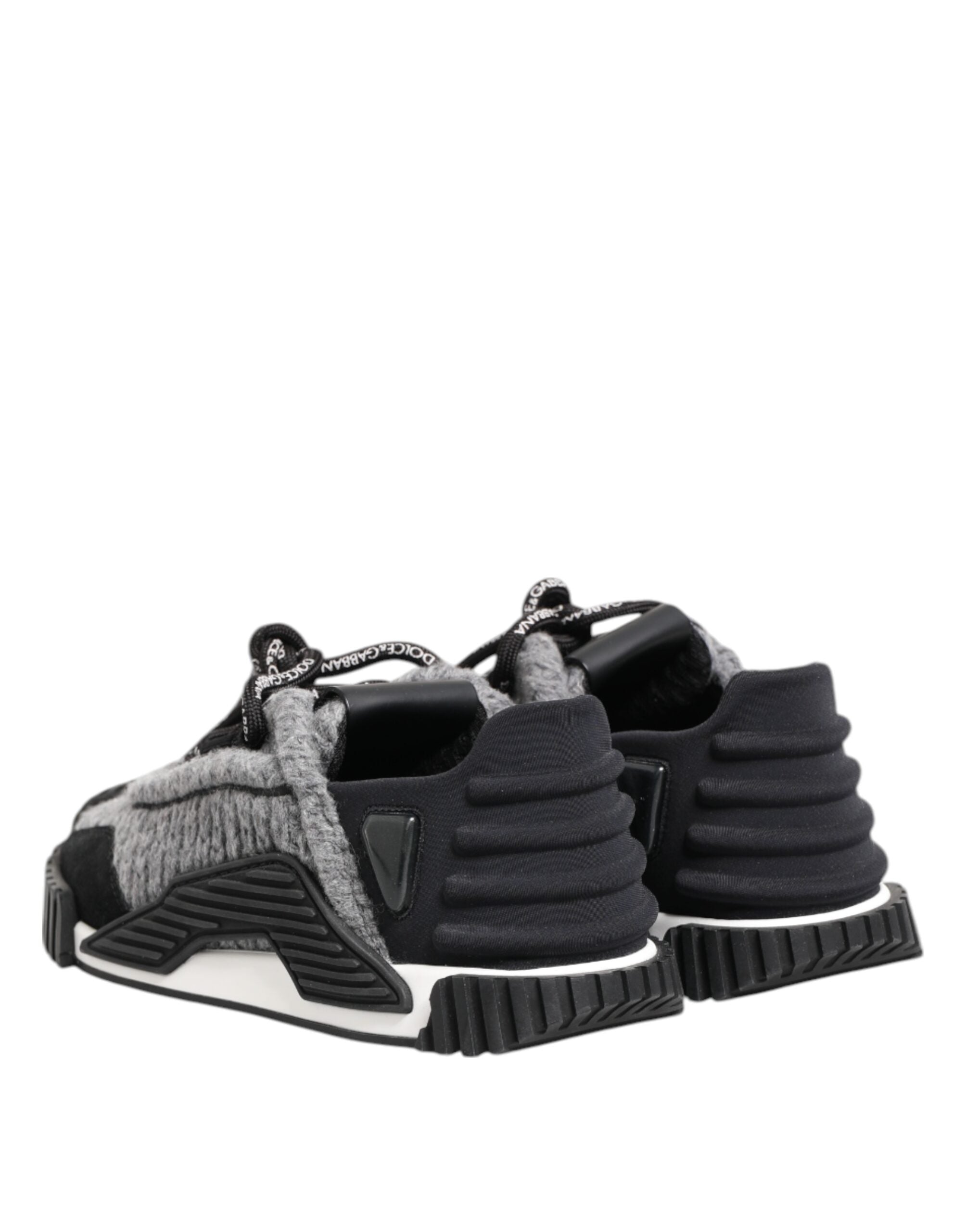 Dolce & Gabbana Black Gray NS1 Low Top Sneakers Shoes