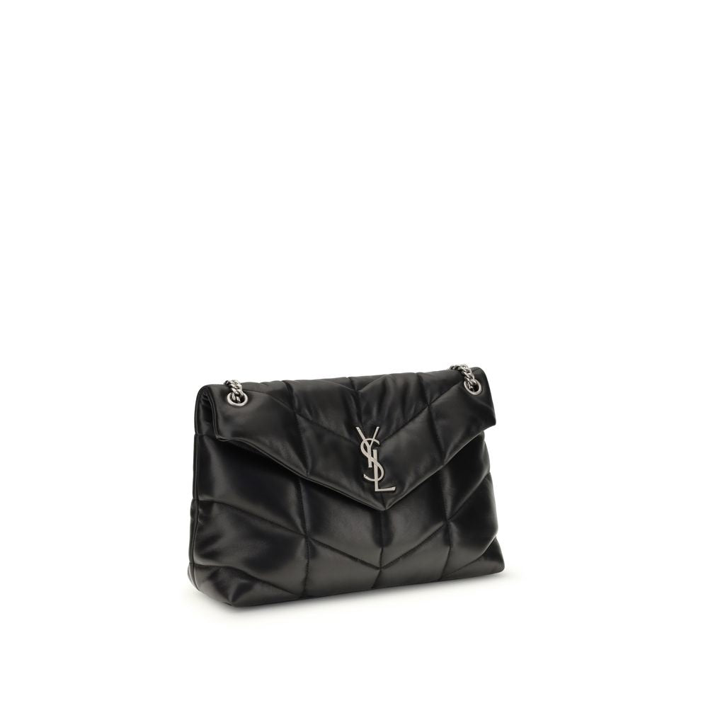 Saint Laurent Black Lamb Ovis Aries Aries Shoulder Bag