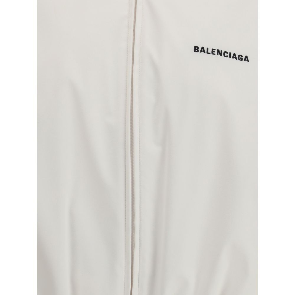 Balenciaga White Polyester Shell Jacket