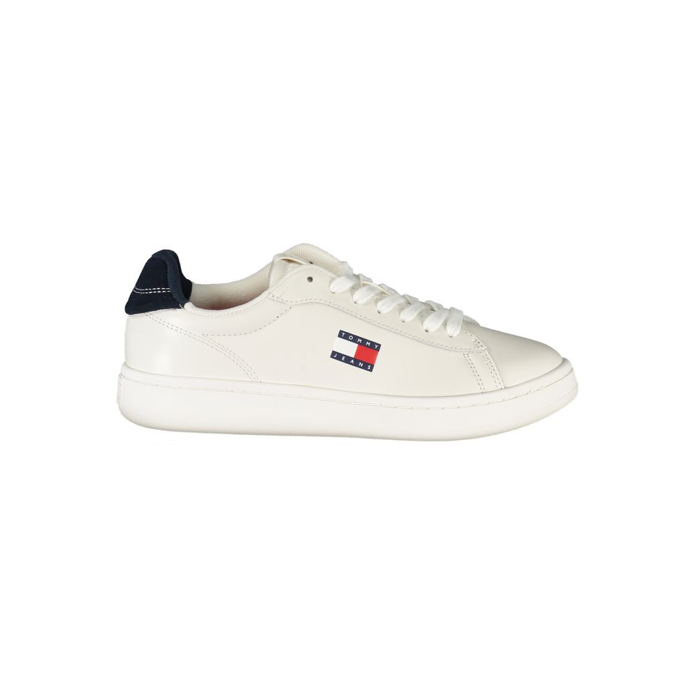 Tommy Hilfiger Bianco Polyurethane Women Sneaker