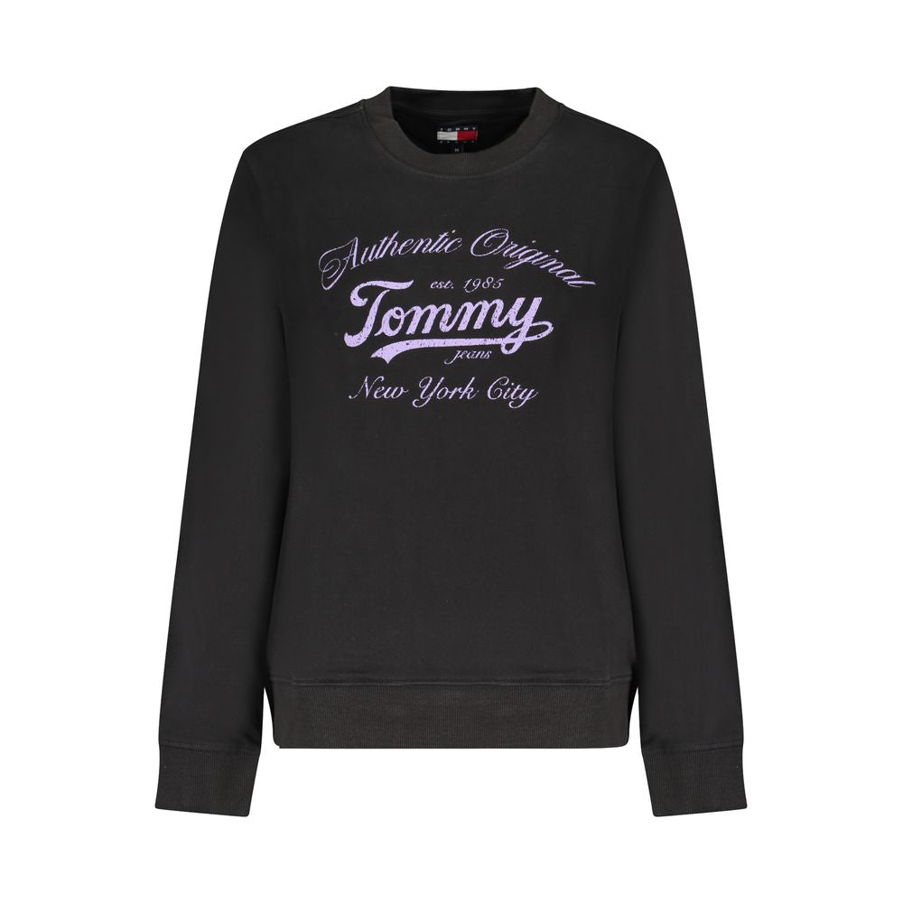 Tommy Hilfiger Black Cotton Women Sweatshirt