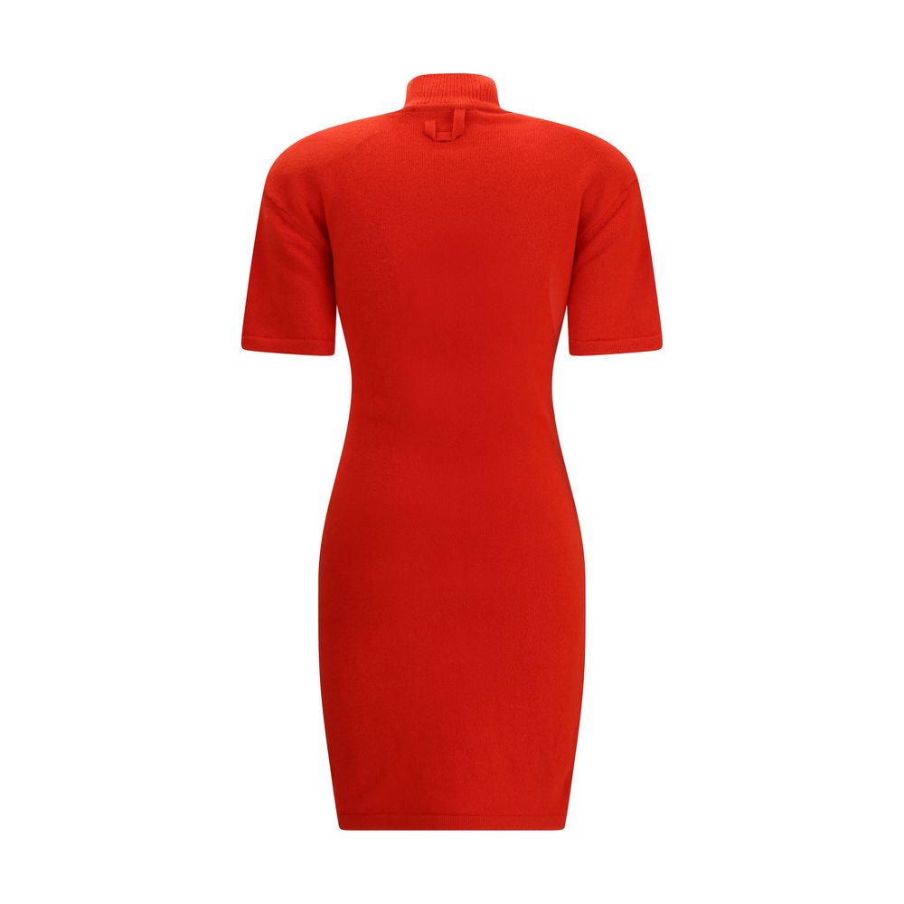 Jacquemus Red Merino Wool Casual Dress