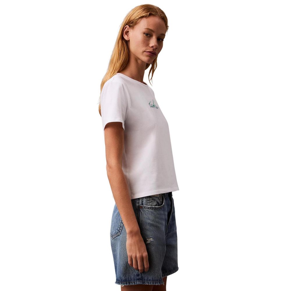 Calvin Klein Jeans White Recycled Cotton T-Shirt
